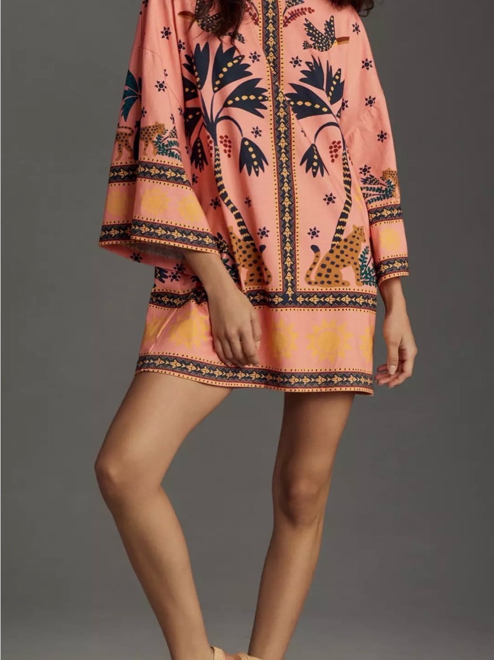FARM Rio Pink Printed Shift Mini Dress - Picture 2 of 3